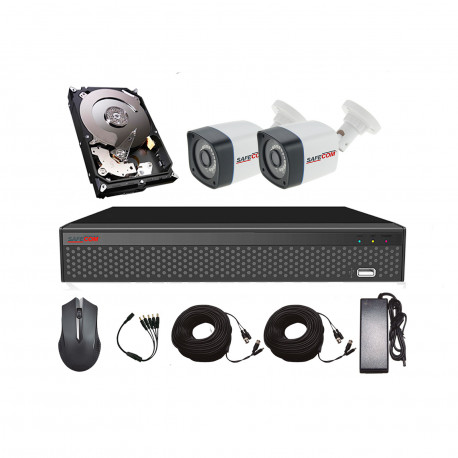 KIT XVR 4CH 2 BULLET 2MP 1 HDD 1TB FPODER Y CABLEN 18M