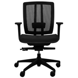 SILLA AIR MALLA NEGRA RESPALDO MEDIO