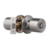 CERRADURA TUBULAR PREMIUM 440 BAÑO/DORM ANTIMICROBIANA ACERO INOX.